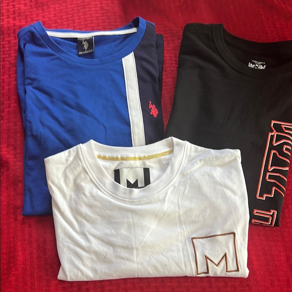 Men's Polo Ralph Lauren and Graphic Tees - Blue, Black, White